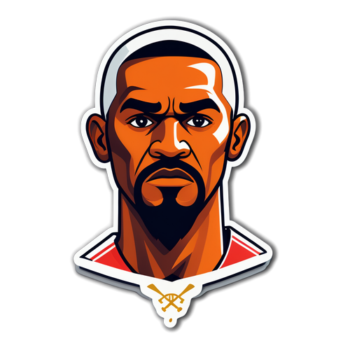 Design a thought-provoking sticker symbolizing disqualification in sports, featuring a crossed-out sports icon with a bold, impactful statement about fairness.