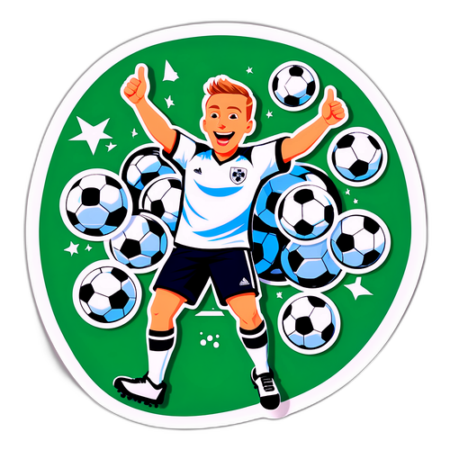 Fotballtrener med heia-gjeng