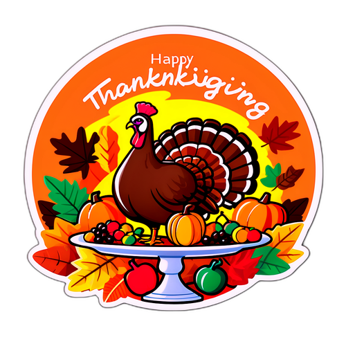 Sticker ng Thanksgiving 2025
