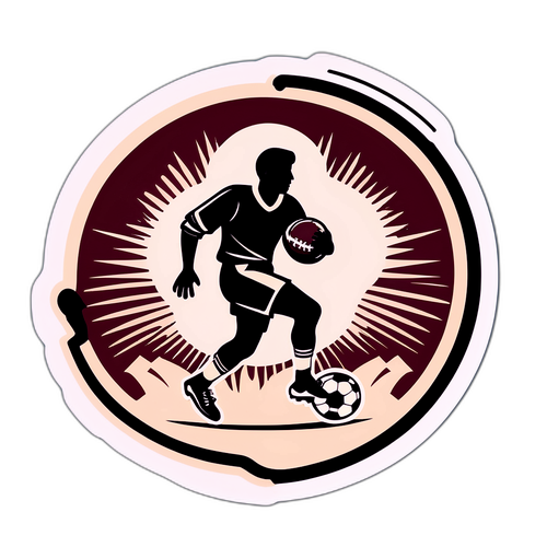 Stiker Gaya Vintage Sepak Bola