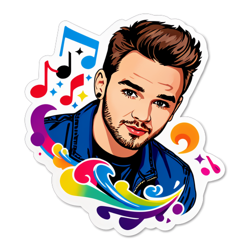 Sticker Liam Payne: Bintang Musikal 1D Penuh Warna dan Energi!