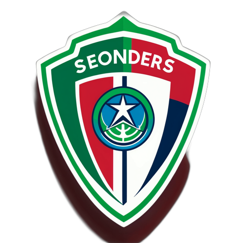 Sticker met Seattle Sounders en Atlético Madrid Logos