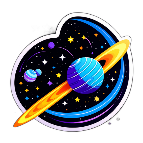 Sticker ng Kometa at Astronomiya