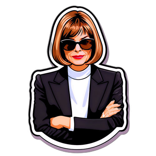 Eleganter Aufkleber von Anna Wintour