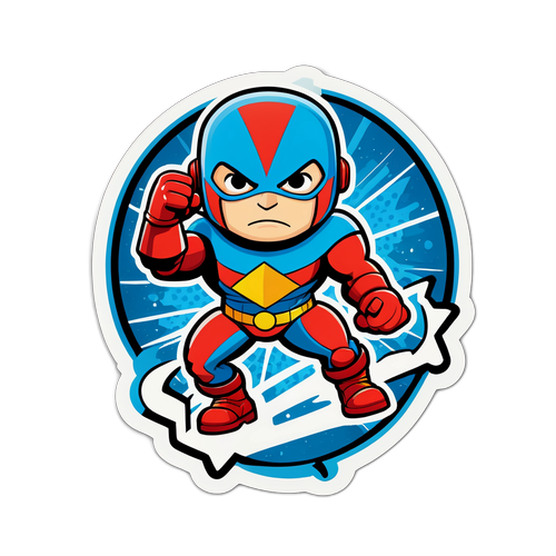 Плакат з індустріальною тематикою: Інтерпайп як супергерой