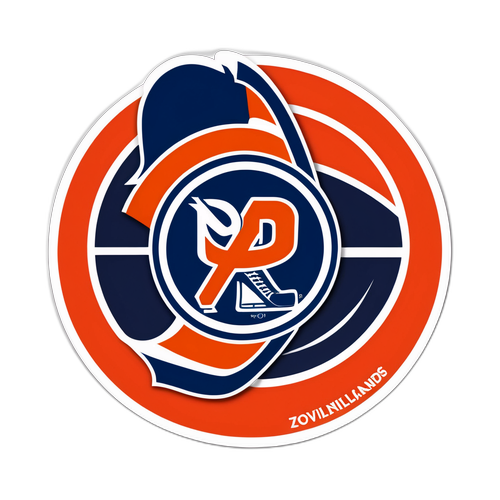 Competitive Hockey Rivalry Sticker