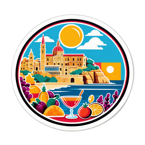 Vibrant Malta Sticker