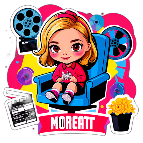 Maganda at Nakakaakit na Sticker ni Chloe Grace Moretz