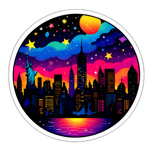Silhouette de Manhattan la nuit