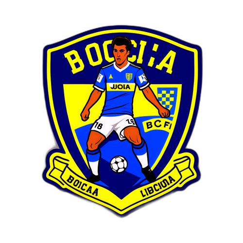 Sticker som firar Boca Juniors mot Benfica