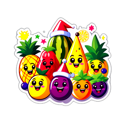 Masayang Sticker ng Buwan ng Agosto