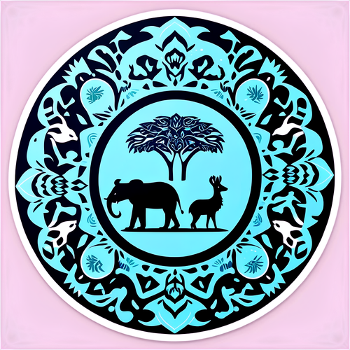 Unlock the Secrets: Discover the Hidden Animal Silhouettes in This Stunning Mandala!