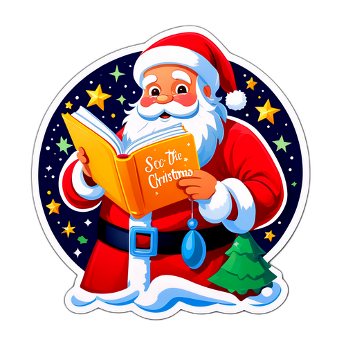 Papai Noel com o Livro 'O Segredo'
