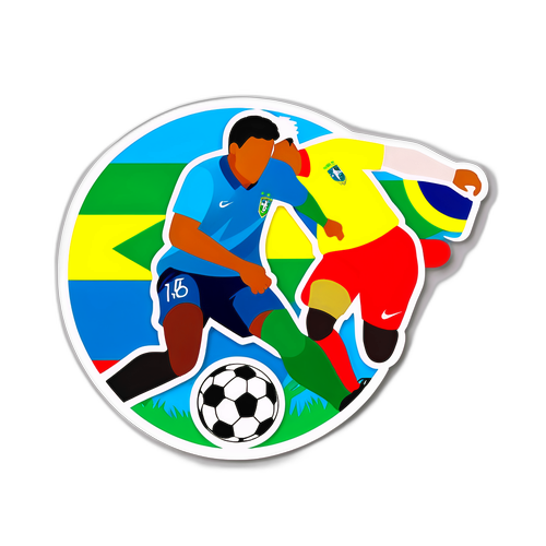 Abstract Weergave van een Voetbalwedstrijd