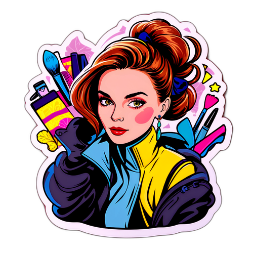 Stylischer Aufkleber von Kasia Lenhardt