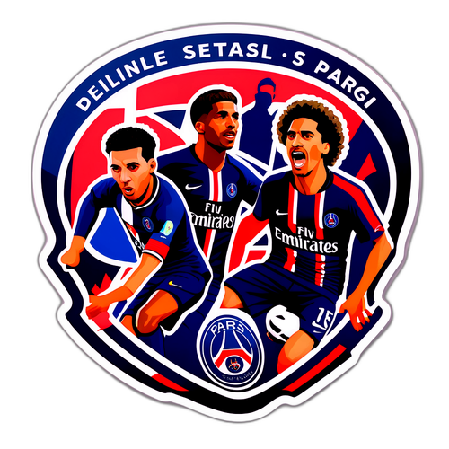 הדבקה של שחקני PSG בפעולה
