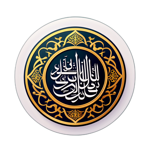 Autocollant traditionnel pour célébrer Suleiman Al Obeid
