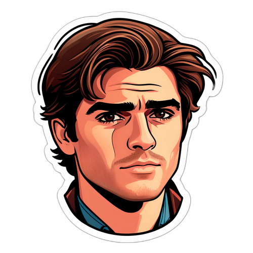 Karakterstijl Sticker van Jacob Elordi