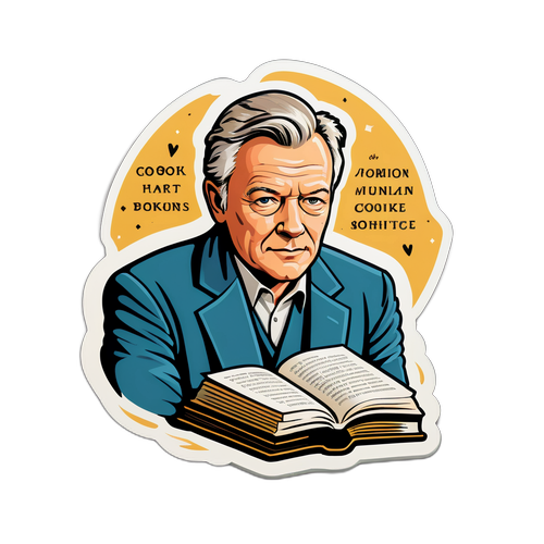 Stilig klistremerke for Arne O Holm