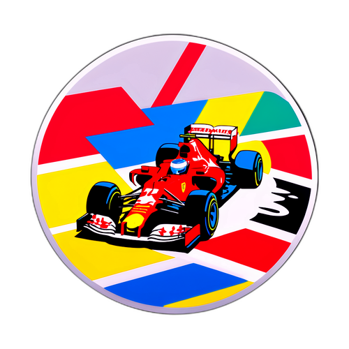 Drukke F1 Racesticker