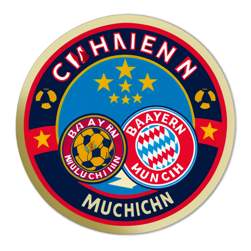 Stiker Retro Bayern Munich