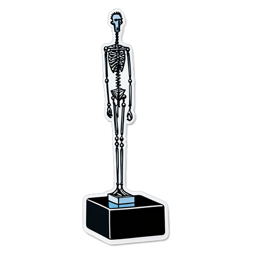 Miniature sculpture stylisée de Giacometti
