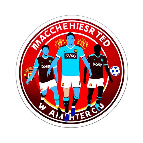 Δημιουργία αυτοκόλλητου για την αναμέτρηση Μάντσεστερ Γιουνάιτεντ vs. Γουέστ Χαμ