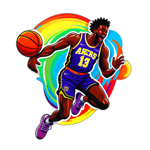 Enerjik Basketbolcu Sticker Tasarımı