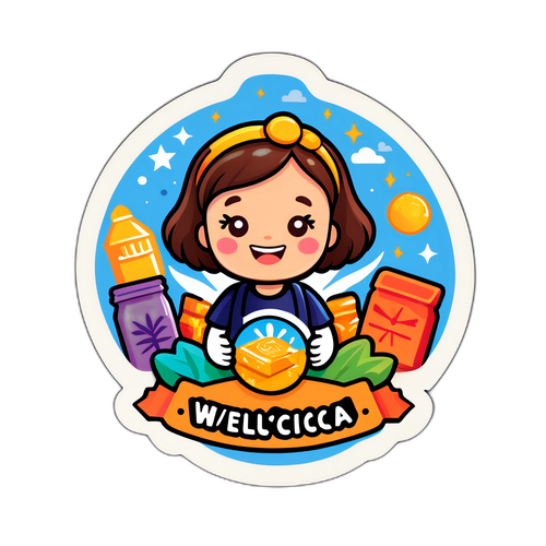 コミュニティ貢献活動をテーマにしたステッカー