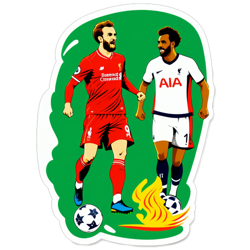 Stiker Perlawanan Legenda Liverpool vs Tottenham