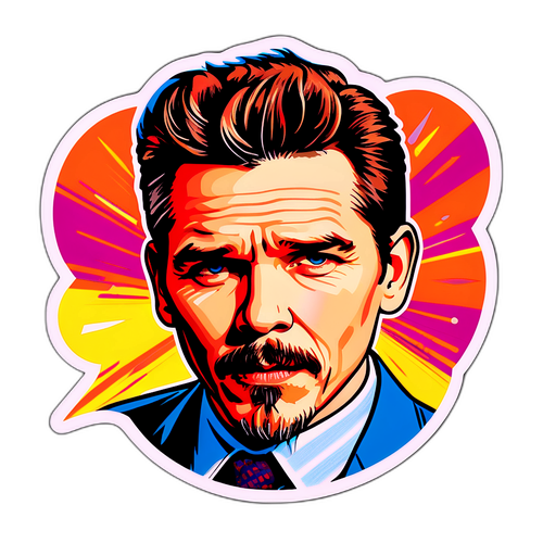 Ethan Hawke Retro Pop Art - Ilme