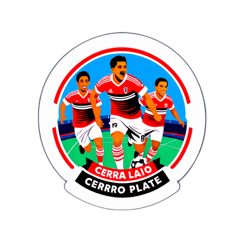 Diseño de sticker de fútbol: Cerro Largo vs. River Plate