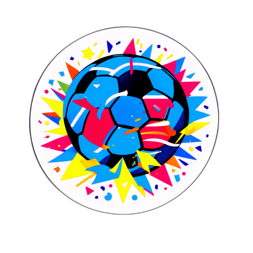 Sticker Meriah untuk Musim Liga Bola Sepak
