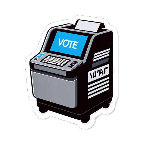 Disenyo ng Sticker na may Elektronikong Makina ng Pagboto