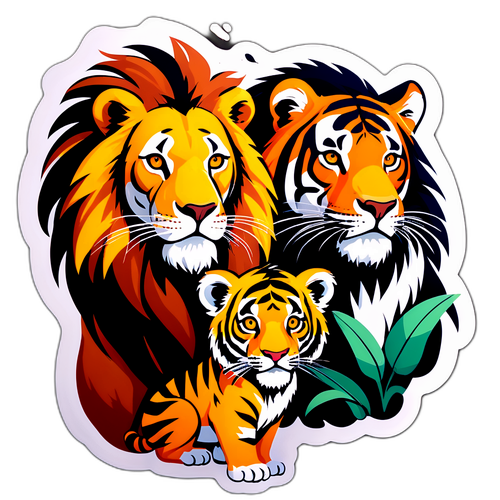 Sticker động vật hoang dã