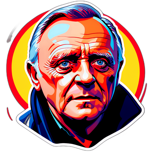 Anthony Hopkins portré művészi stílusban