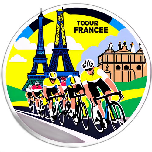 Tour de France 2025 Klistermærke