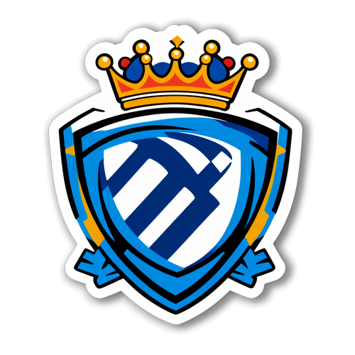 Thiết kế nhãn dán logo Real Sociedad tràn đầy năng lượng