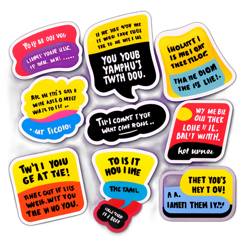 Autocolante amuzante inspirate de citate celebre din Family Lies