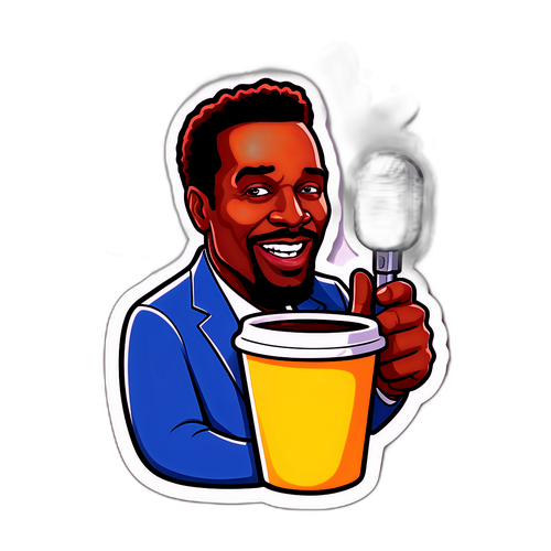 Sticker humoristique de Bruce Toussaint