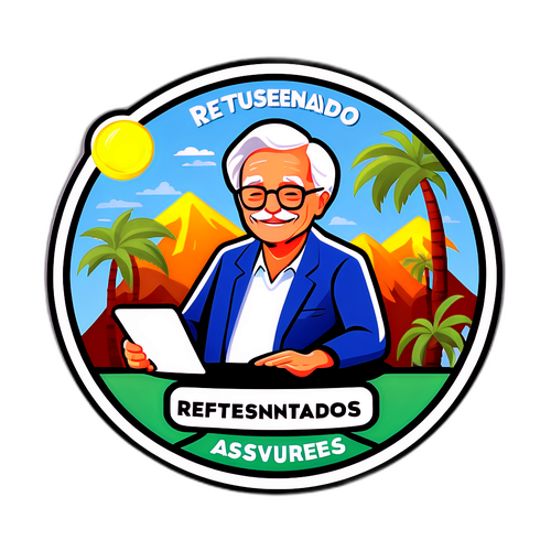 Sticker Motivacional para Aposentados