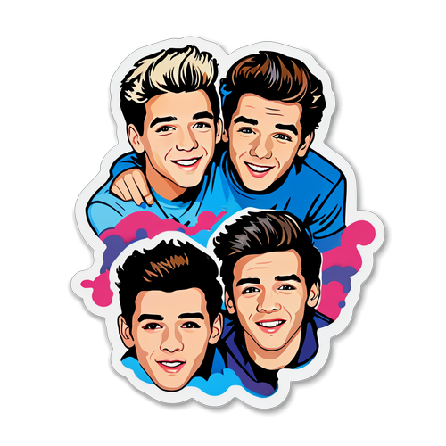 Uchoraji wa Pop Art wa Logo ya One Direction: Rangi Zenye Mvuto Zinavyoonyesha Uzuri wa Kundi la Wavulana!