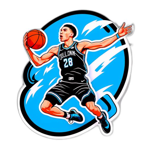 Cool Sticker ni Zach Lavine sa Kalagitnaan ng Dunk