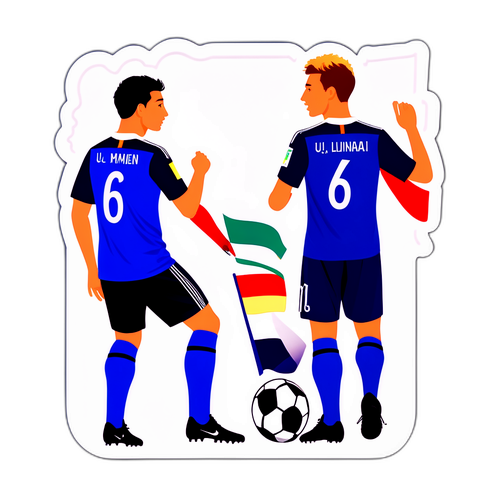 สติกเกอร์ฟุตบอลเยอรมัน U-21 พบฝรั่งเศส U-21