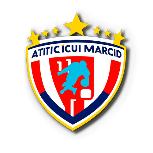 Vecht Tot het Laatste Moment: Atletico Madrid Sticker