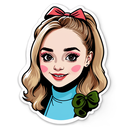 Poznaj Najnowszy Sticker z Sabrina Carpenter - Muzykalna Magia w Jej Niepowtarzalnym Stylu!