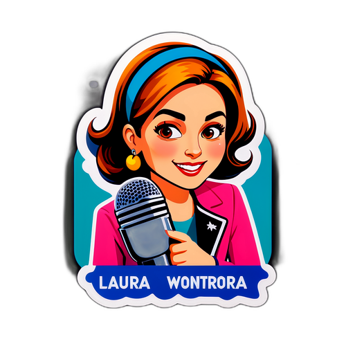 Laura Wontorra Aufkleber