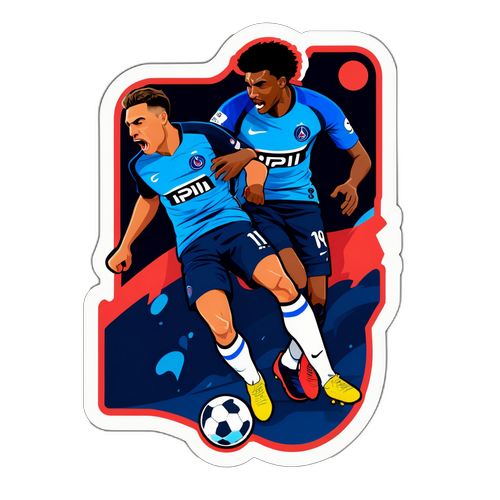 עיצוב מדבקה מרגש ממפגש PSG עם אטלנטה
