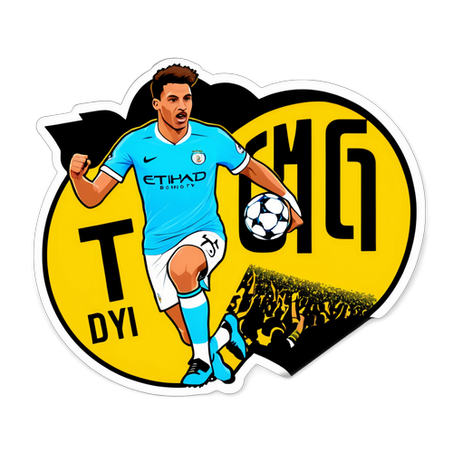 曼城與多特蒙德比賽日場景