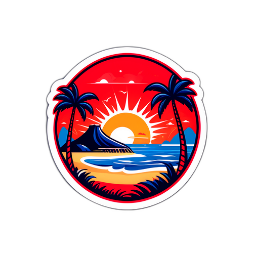 Sticker 'Flamengo' con toque artístico